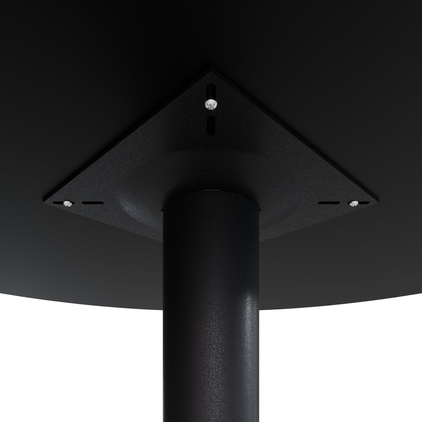 OPTIMA Besprechungstisch | Rund, Ø800-1500 mm, Schwarz