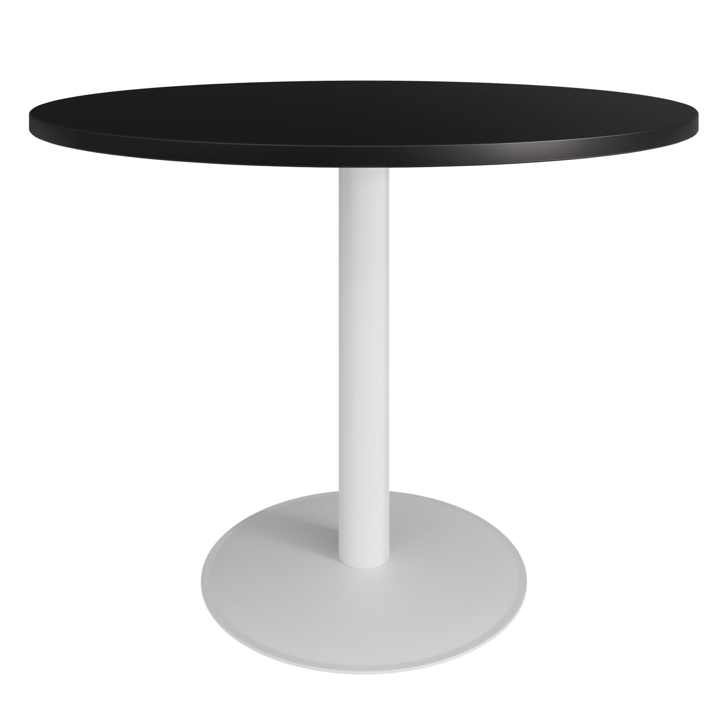 OPTIMA Besprechungstisch | Rund, Ø800-1500 mm, Schwarz