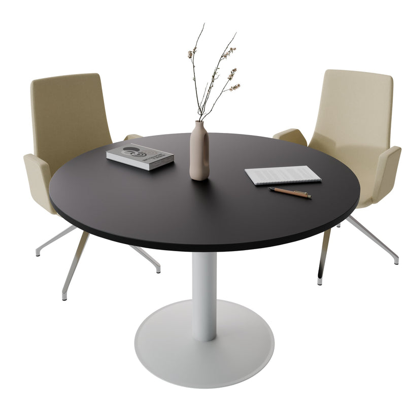 Table de réunion OPTIMA | Ronde, Ø800-1500 mm, noir - 2 Main Image