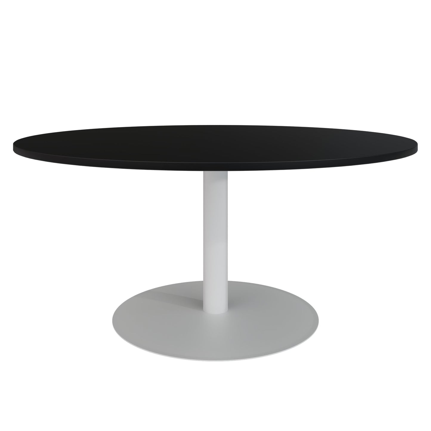 OPTIMA Besprechungstisch | Rund, Ø800-1500 mm, Schwarz
