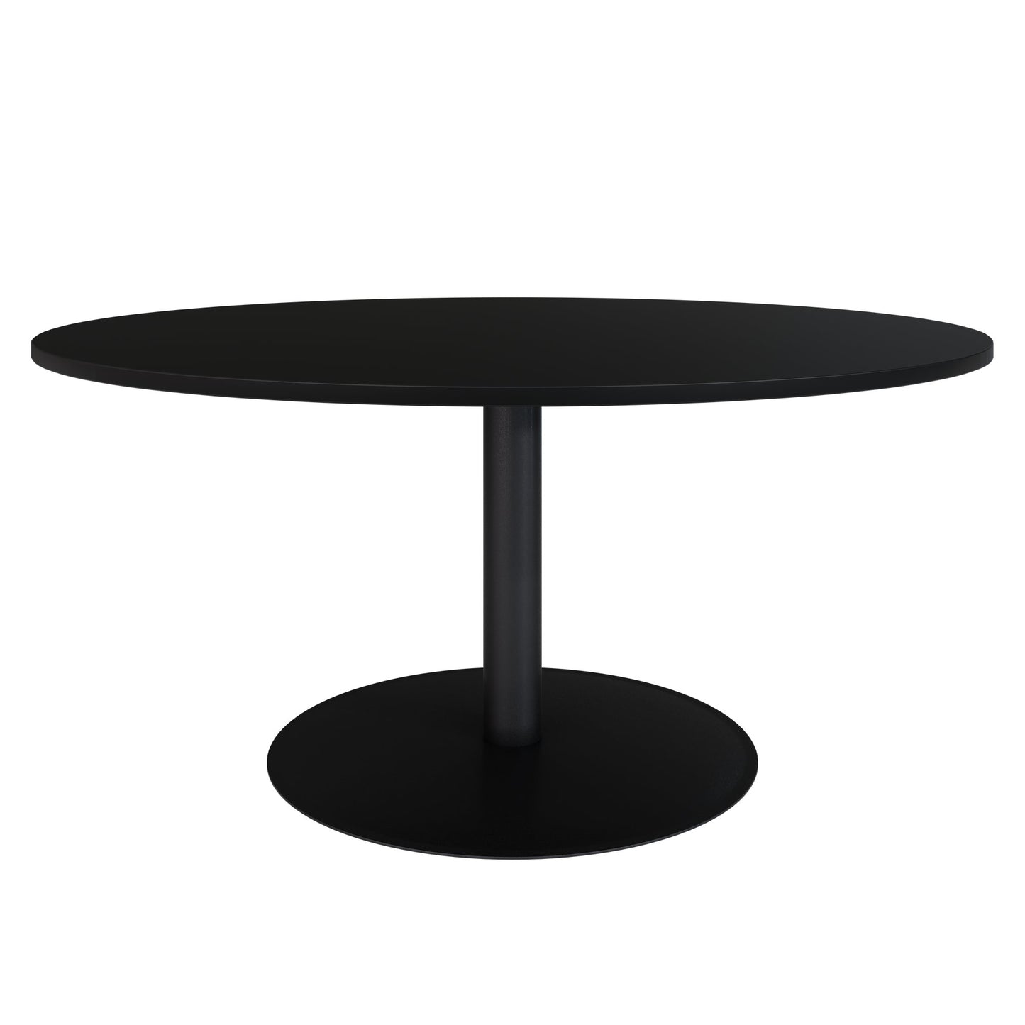 OPTIMA Besprechungstisch | Rund, Ø800-1500 mm, Schwarz