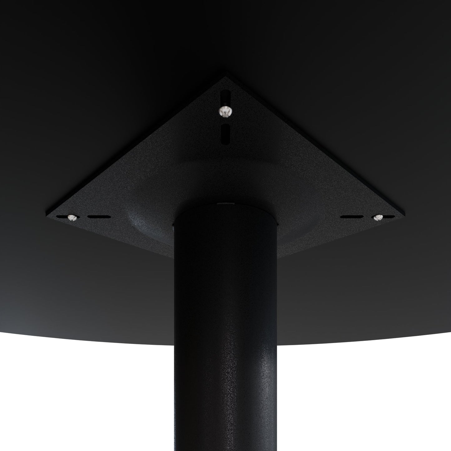 OPTIMA Besprechungstisch | Rund, Ø800-1500 mm, Schwarz