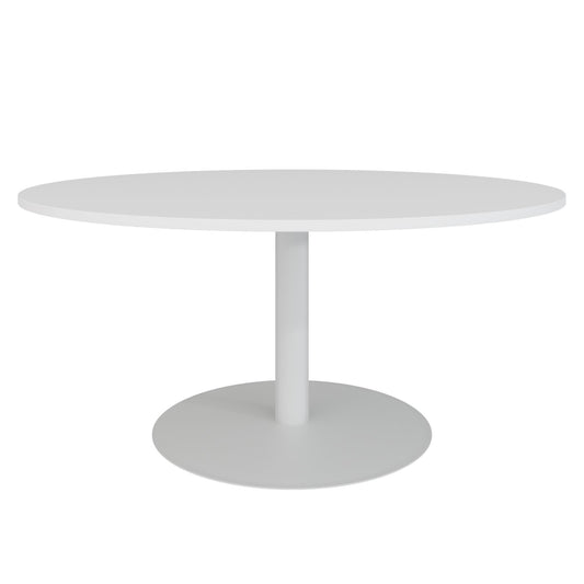 OPTIMA Besprechungstisch | Rund, Ø800-1500 mm, Weiß