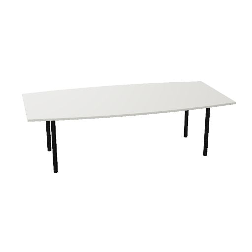 OPTIMA Konferenztisch | 2400 x 1200 mm (8 Sitzplätze), bootsform