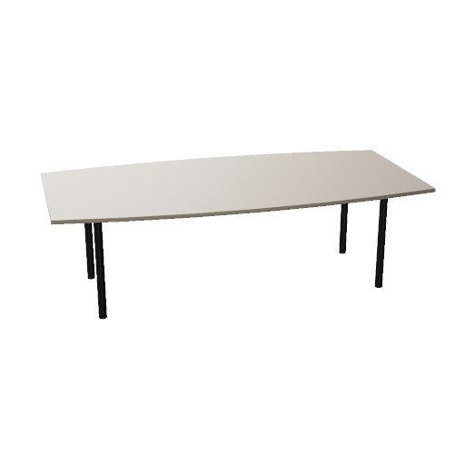 OPTIMA Konferenztisch | 2400 x 1200 mm (8 Sitzplätze), bootsform