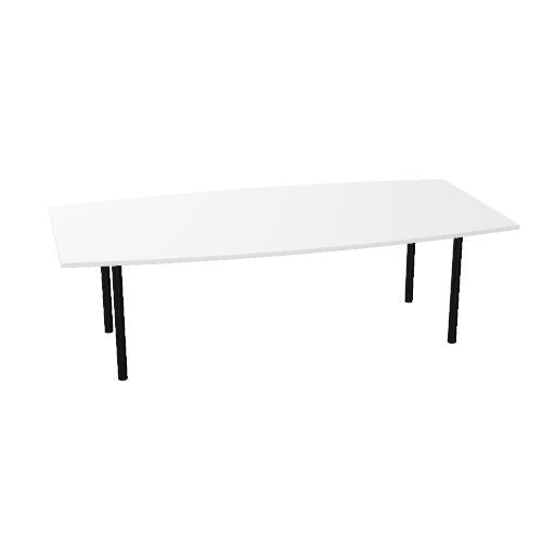 OPTIMA Konferenztisch | 2400 x 1200 mm (8 Sitzplätze), bootsform