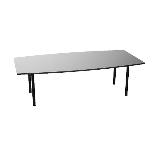 OPTIMA Konferenztisch | 2400 x 1200 mm (8 Sitzplätze), bootsform