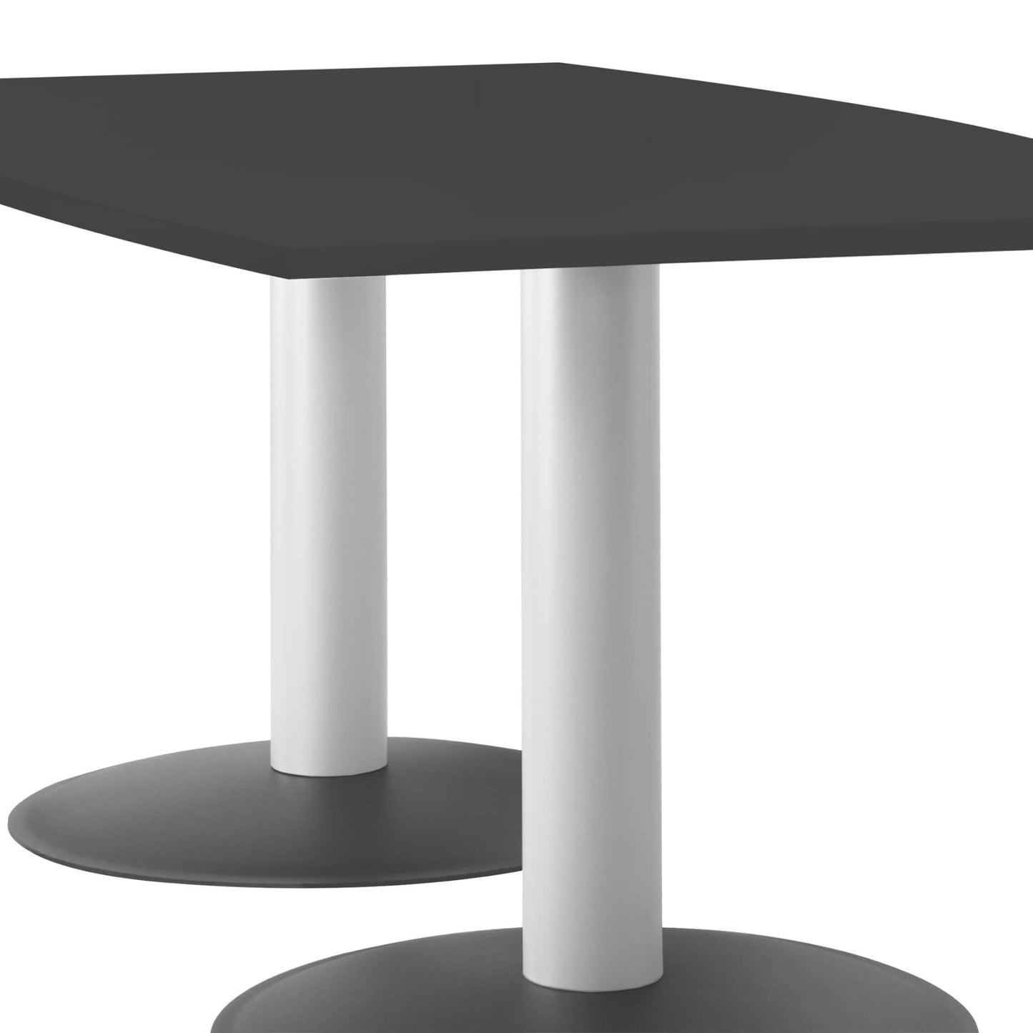 OPTIMA conference table | Boat shape, 1800 x 1000 mm (6 - 8 people), anthracite