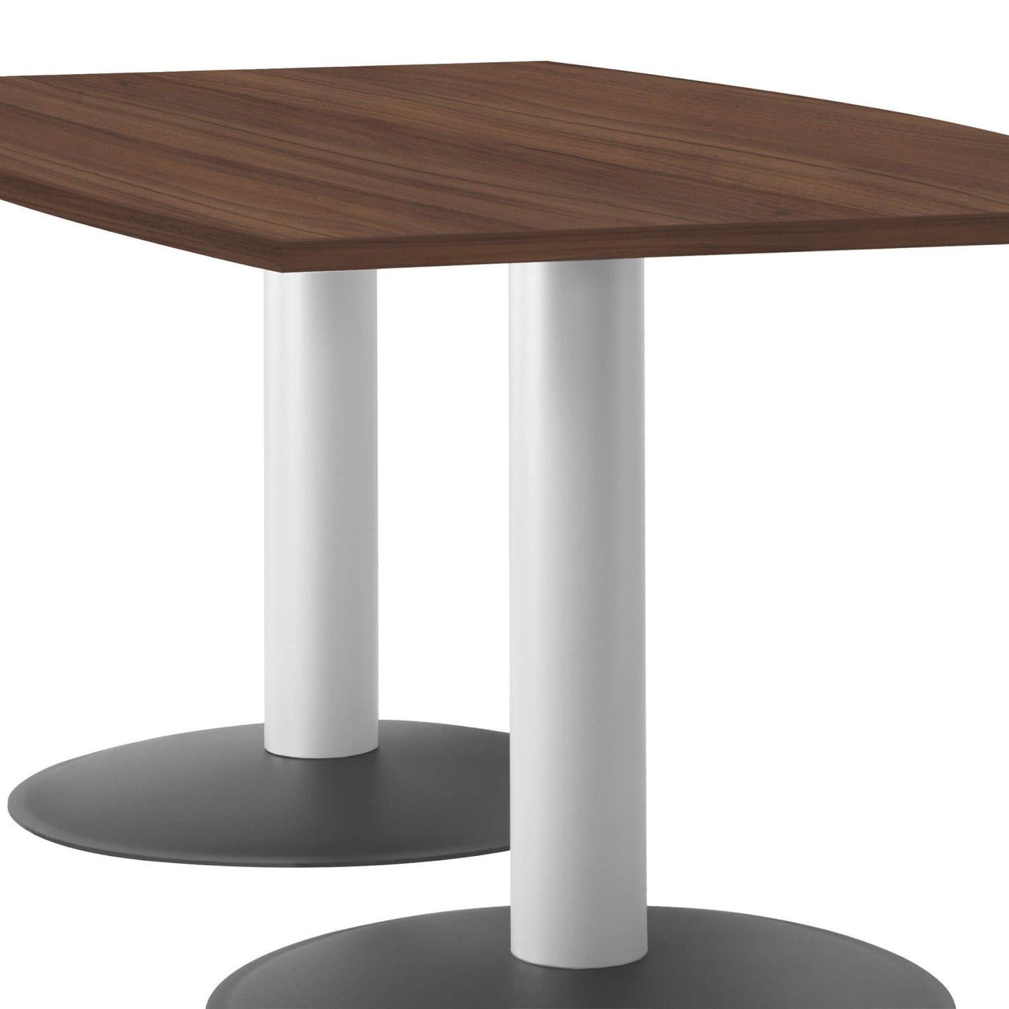 OPTIMA conference table | Boat shape, 2000 x 1000 mm (6 - 8 people), walnut