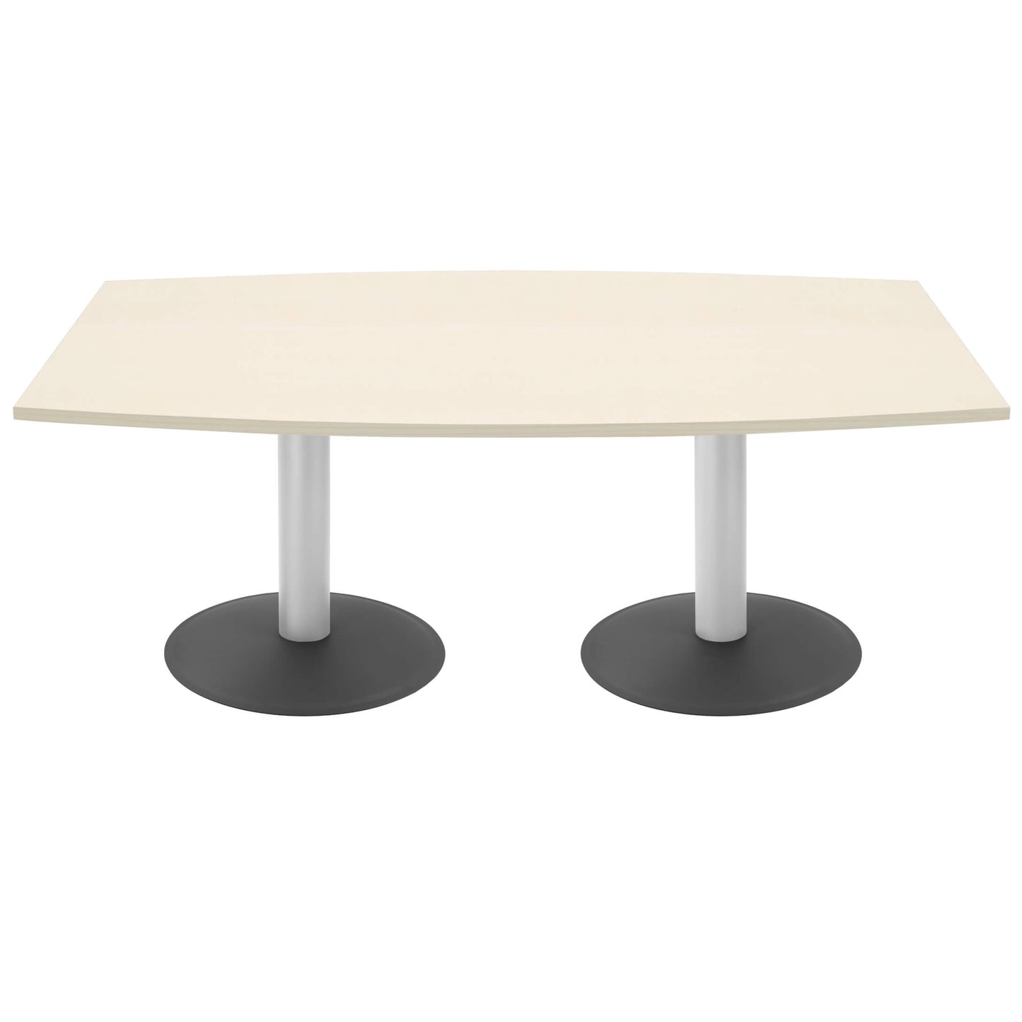 OPTIMA conference table | Boat shape, 2000 x 1000 mm (6 - 8 people), maple