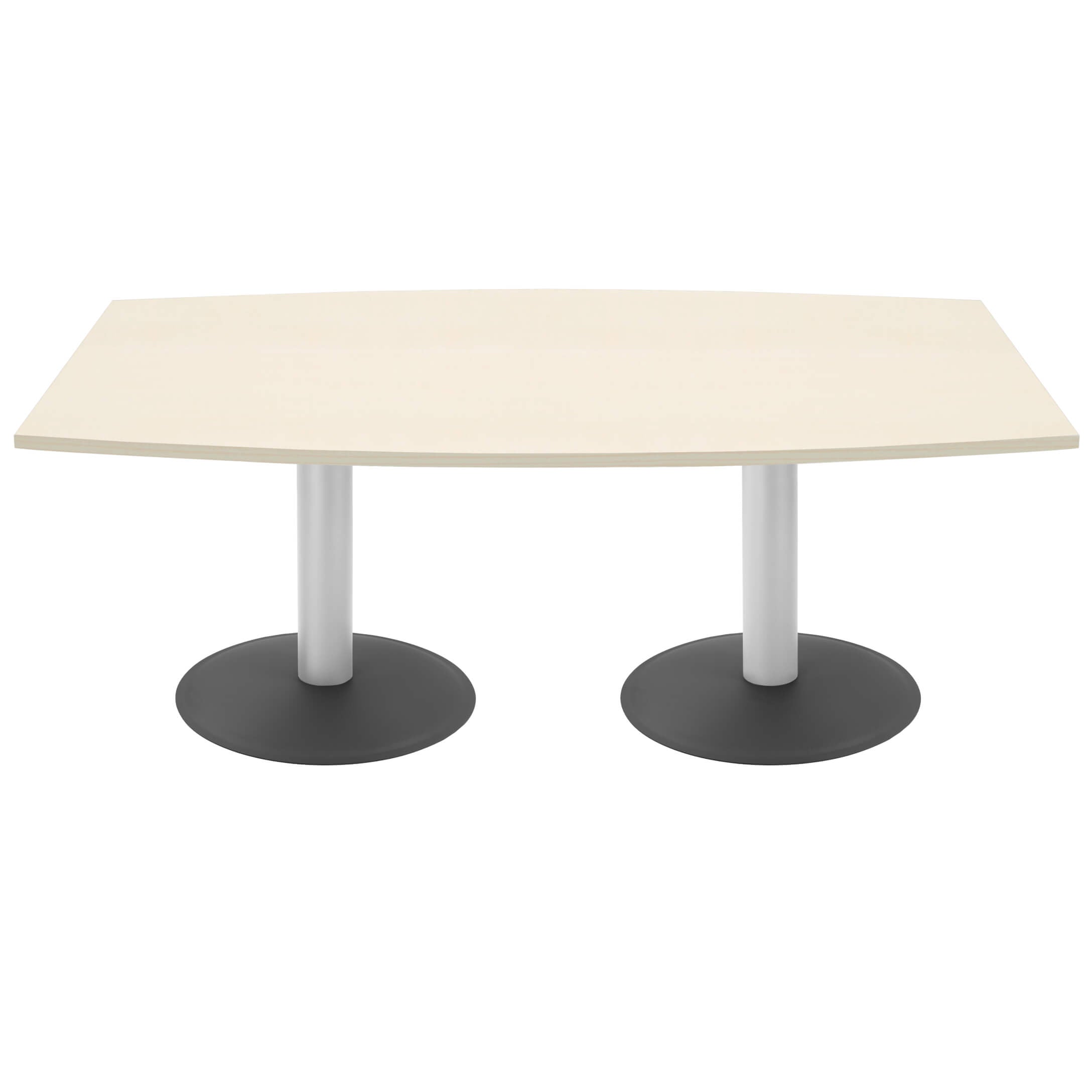 OPTIMA conference table | Boat shape, 2000 x 1000 mm (6 - 8 people), maple