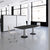 OPTIMA conference table | Boat shape, 2000 x 1000 mm (6 - 8 people), anthracite