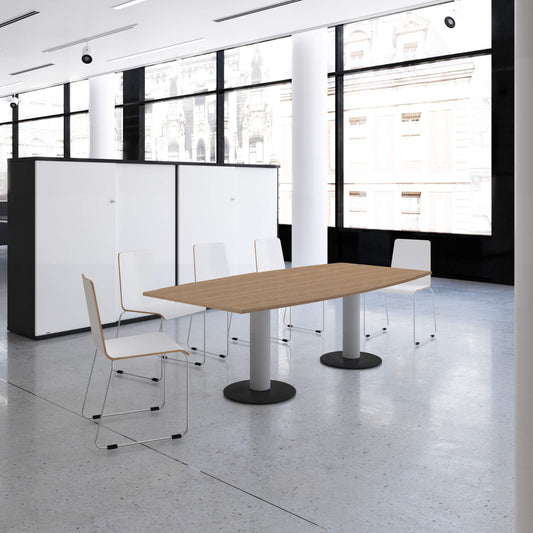 OPTIMA Tabella della conferenza | Forma di avvio, 2000 x 1000 mm (6-8 persone), quercia ambra