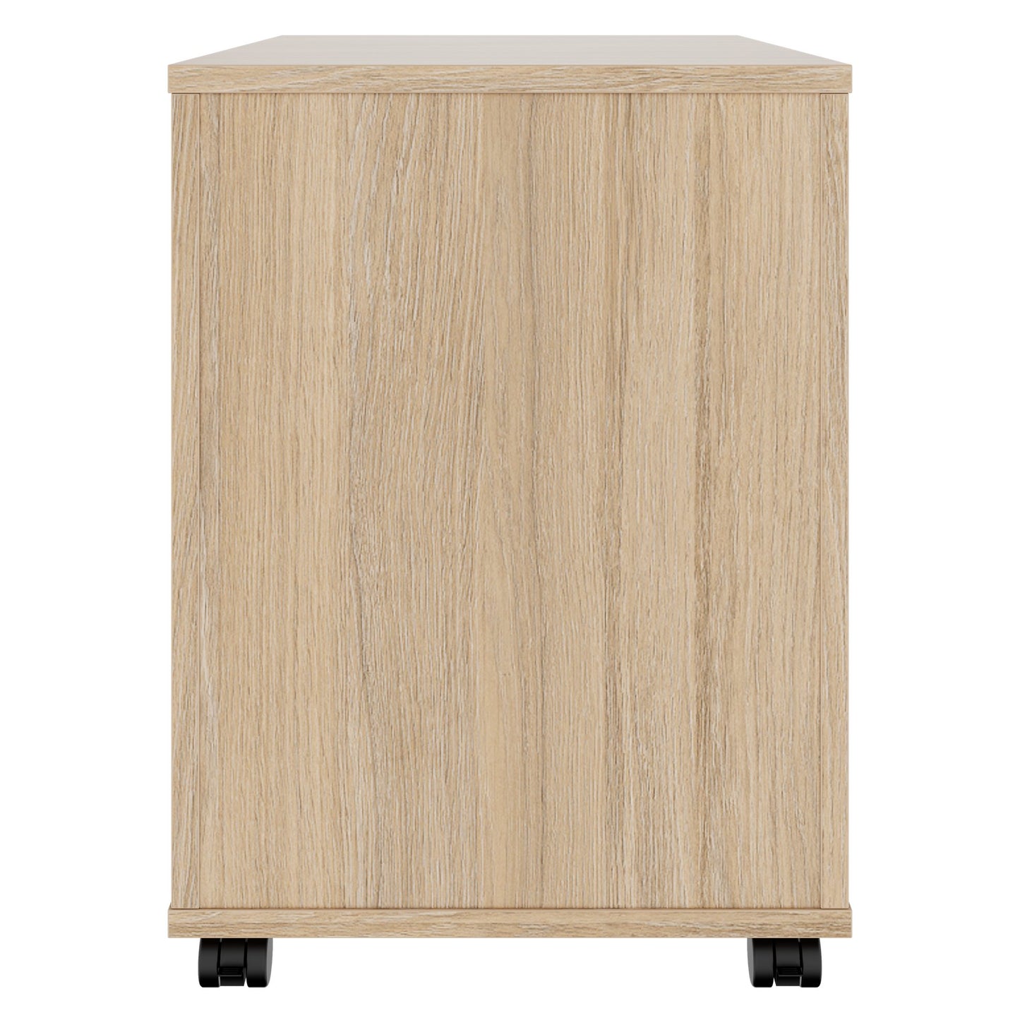 OPTIMA PRO Conteneur en rouleau | 3 tiroirs métalliques + 1 petites pièces, fermeture douce, chêne ambre