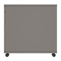 OPTIMA PRO Rollcontainer | 3 Metallschubladen + 1 Kleinteilefach, Soft Close, Cubanitgrau