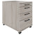 OPTIMA PRO Rollcontainer | 3 Metallschubladen + 1 Kleinteilefach, Soft Close, Nordeiche grau