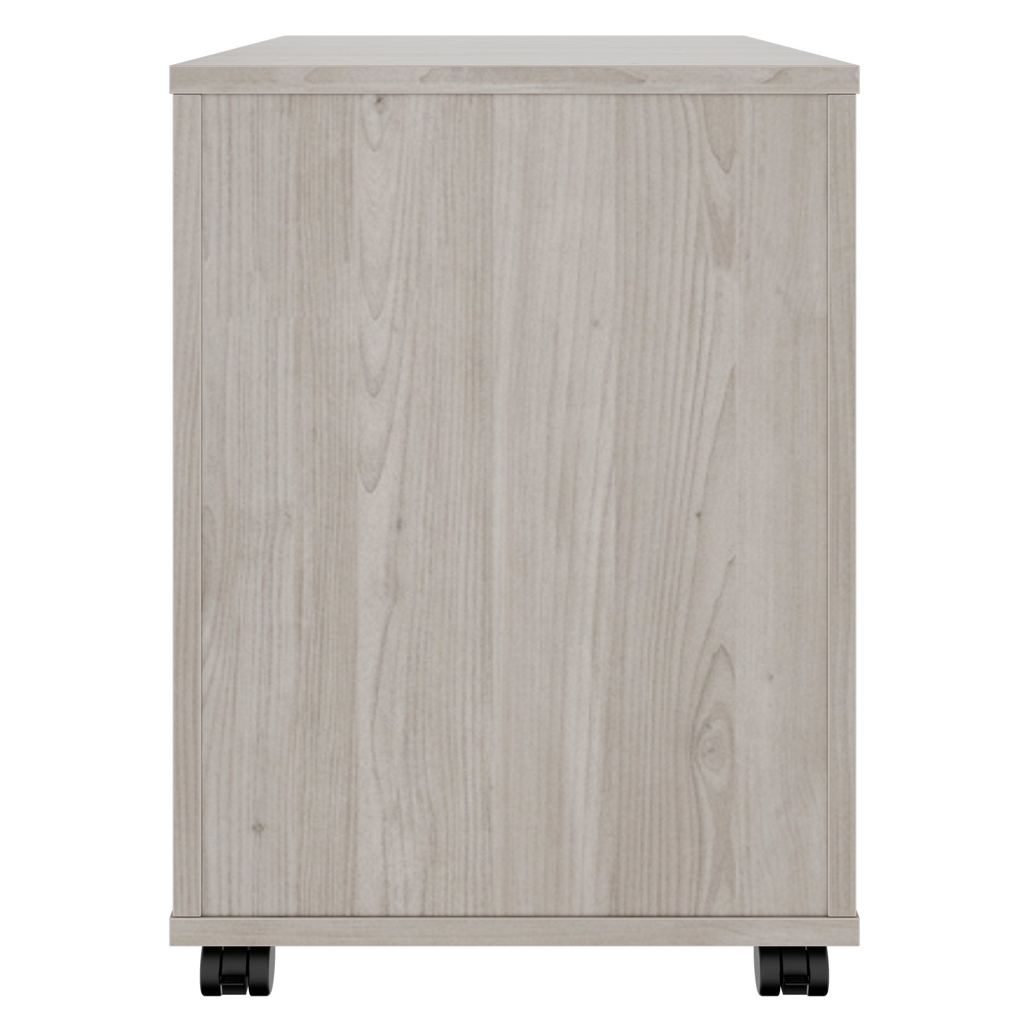 OPTIMA PRO Container rotolo | 3 cassetti di metallo + 1 Piccole parti, morbido vicino, grigio di quercia nord