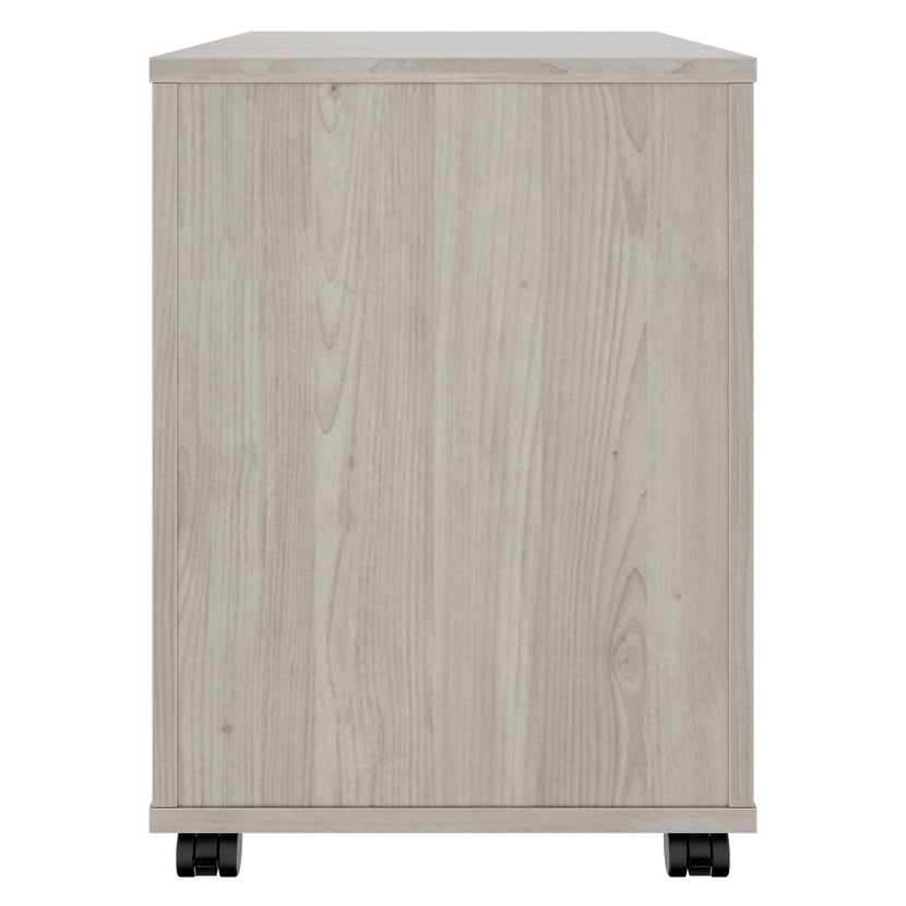 OPTIMA PRO Container rotolo | 3 cassetti di metallo + 1 Piccole parti, morbido vicino, grigio di quercia nord