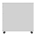 OPTIMA PRO Container rotolo | 3 cassetti di metallo + 1 Piccole parti, morbido vicino, grigio perla - 6 Thumbnail Image