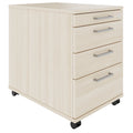 OPTIMA PRO Roll container | 3 metal drawers + 1 small parts, soft close, sand ash - 1 Thumbnail Image