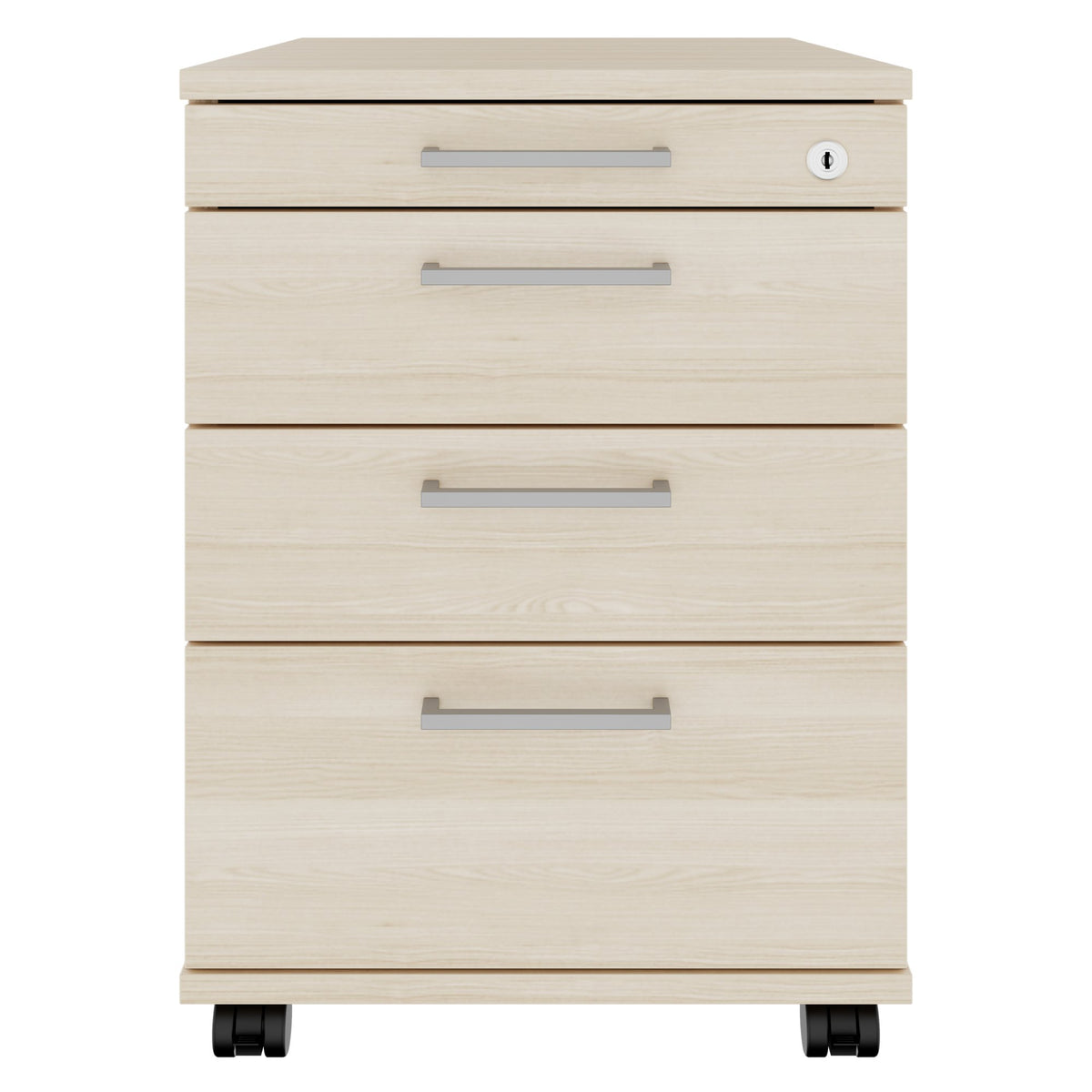 OPTIMA PRO Roll container | 3 metal drawers + 1 small parts, soft close, sand ash - 4 Lightbox Main Image