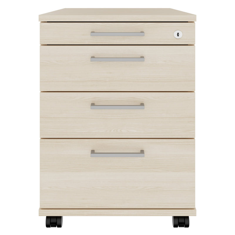 OPTIMA PRO Roll container | 3 metal drawers + 1 small parts, soft close, sand ash - 4 Main Image