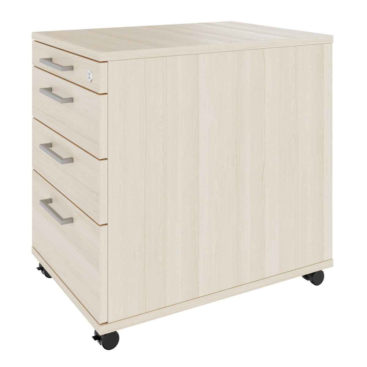 OPTIMA PRO Roll container | 3 metal drawers + 1 small parts, soft close, sand ash - 5 Lightbox Main Image