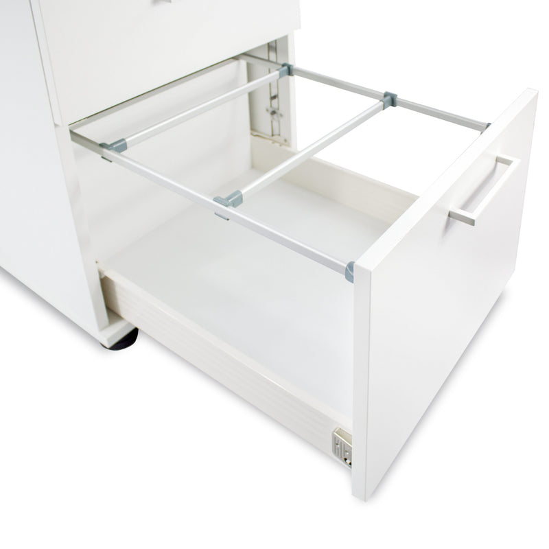 OPTIMA Rollcontainer | Hängeregister, 600 mm tief, Ahorn - 3 Main Image