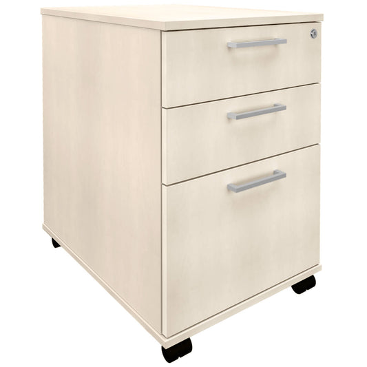 OPTIMA roll container | Hanging file, 600 mm deep, maple