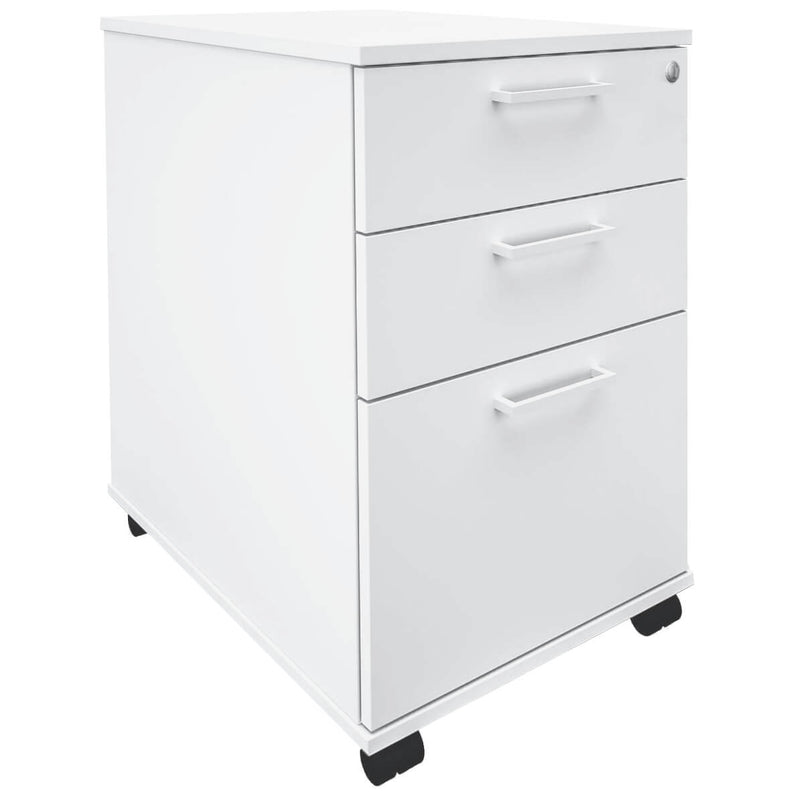 OPTIMA Rollcontainer | Hängeregister, 600 mm tief, Weiß - 1 Main Image