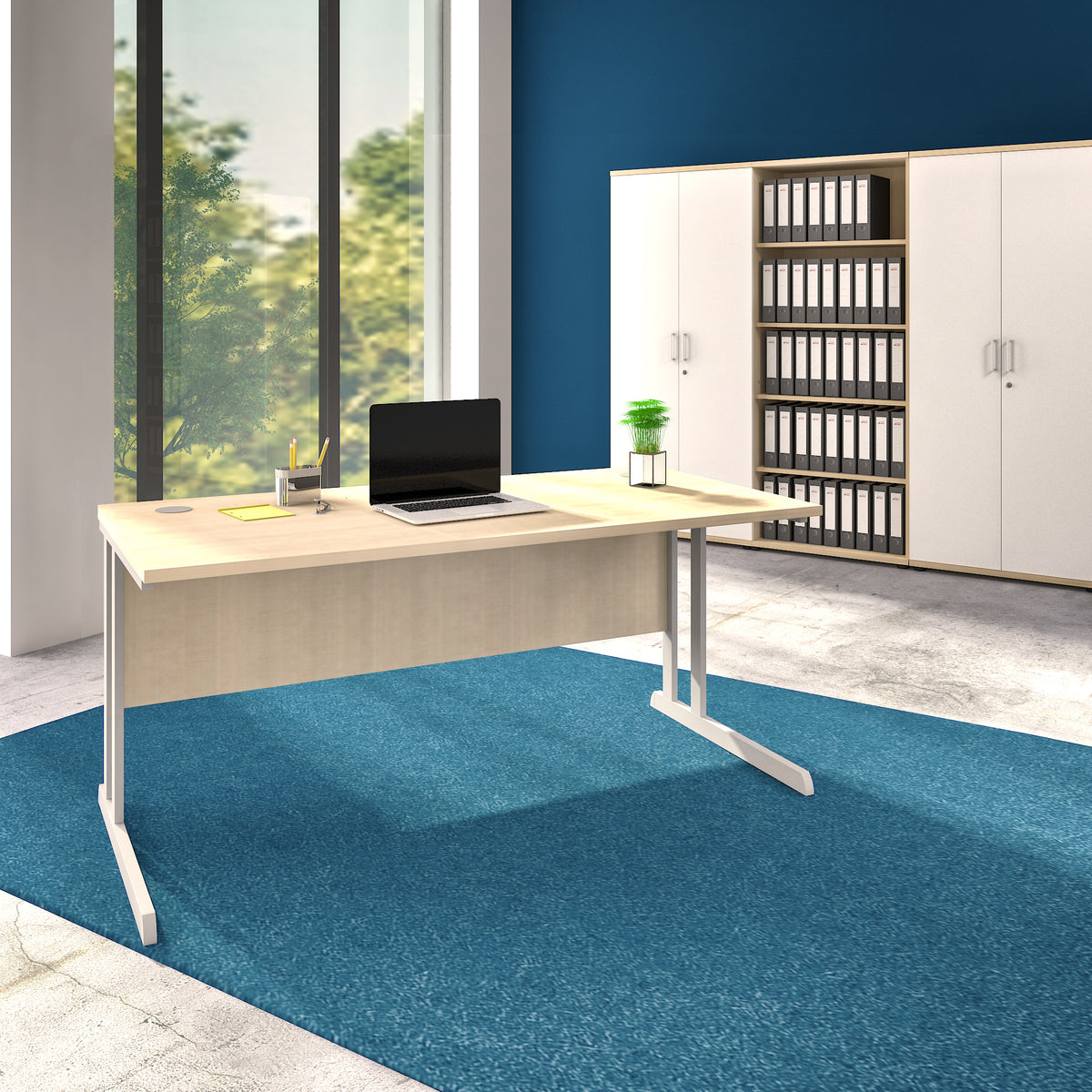 OPTIMA Bureau C | 1600 x 800 mm, érable  - 1 Lightbox Main Image