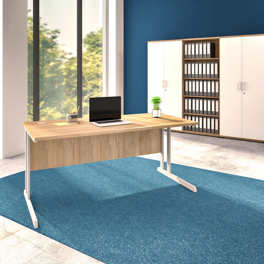 OPTIMA C desk | 1600 x 800 mm, amber oak