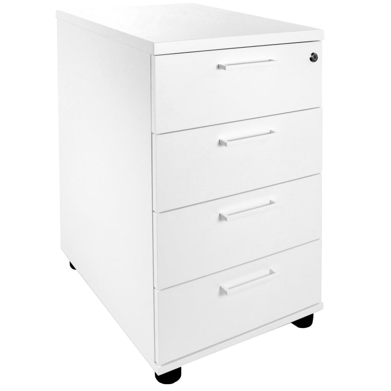 OPTIMA Stand container | 600 mm deep, white - 1 Main Image