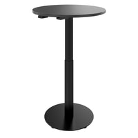 OPTIMA Up meeting table | Ø 800 mm, round, electrically height adjustable, anthracite