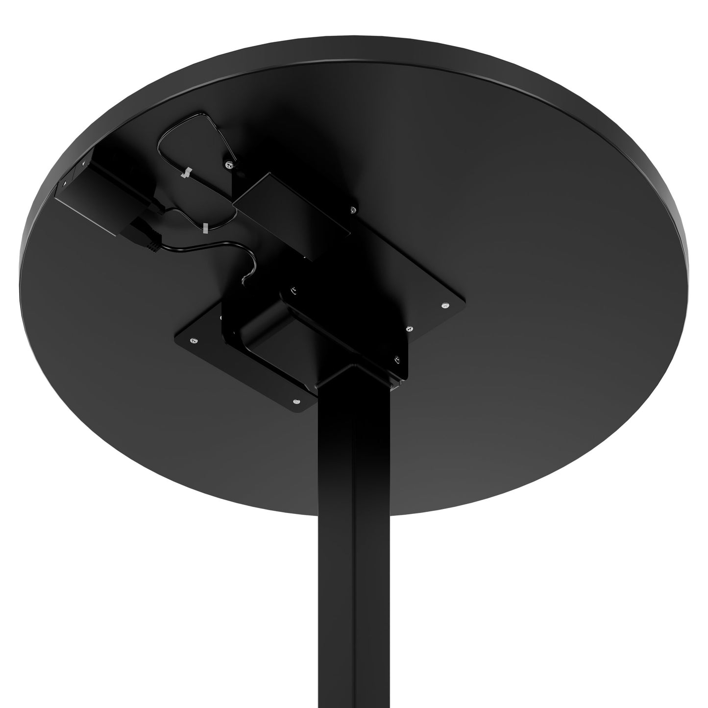 OPTIMA Up meeting table | Ø 800 mm, round, electrically height adjustable, anthracite