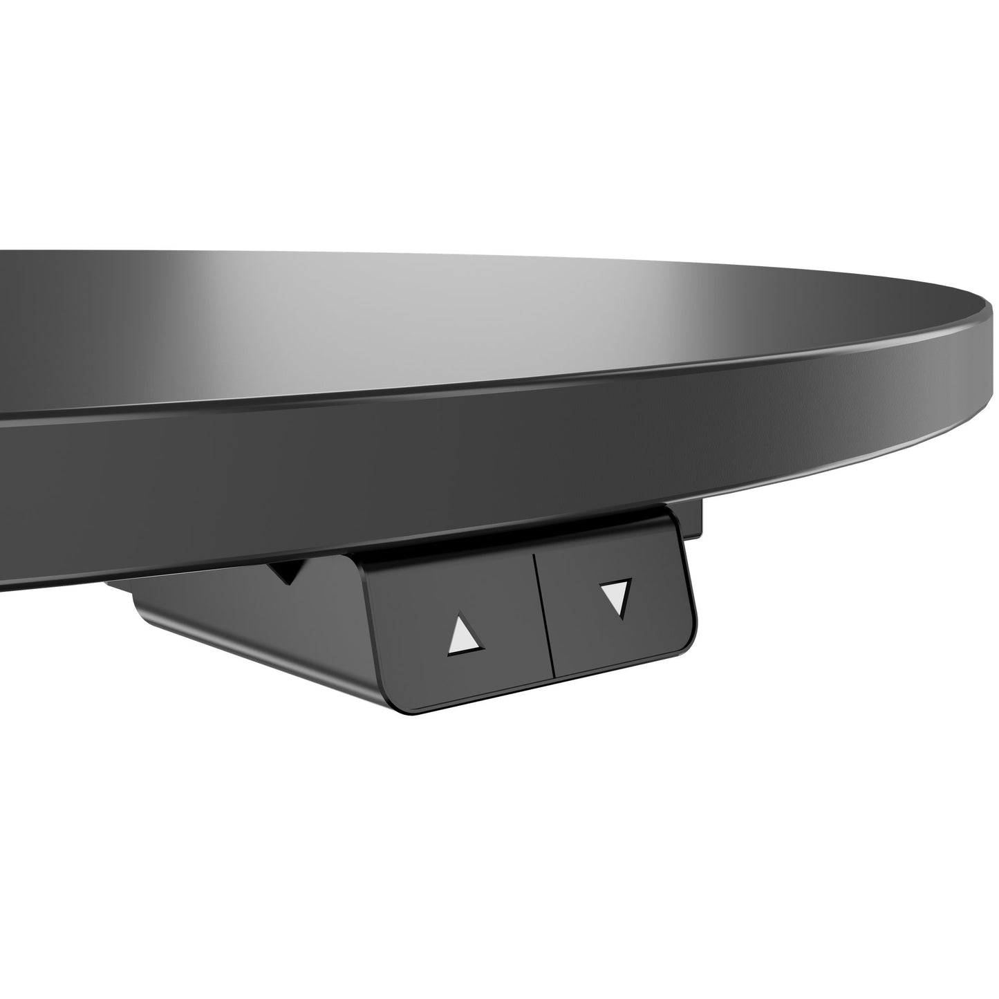 OPTIMA Up meeting table | Ø 800 mm, round, electrically height adjustable, anthracite