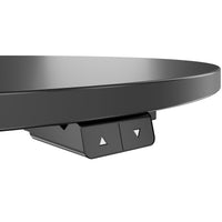 OPTIMA Up meeting table | Ø 800 mm, round, electrically height adjustable, anthracite