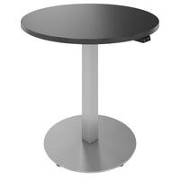 OPTIMA Up meeting table | Ø 800 mm, round, electrically height adjustable, anthracite