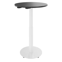 OPTIMA Up meeting table | Ø 800 mm, round, electrically height adjustable, anthracite