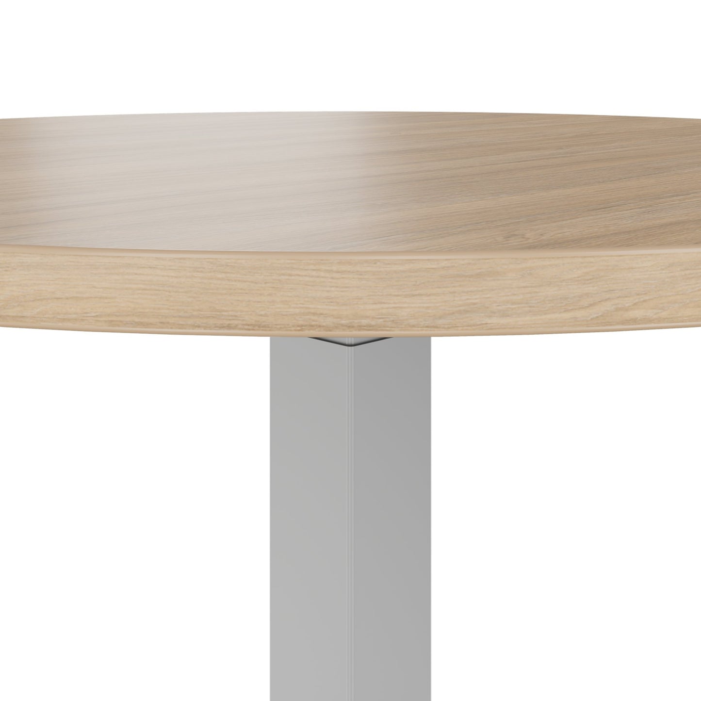 OPTIMA Up meeting table | Ø 800 mm, round, electrically height adjustable, amber oak