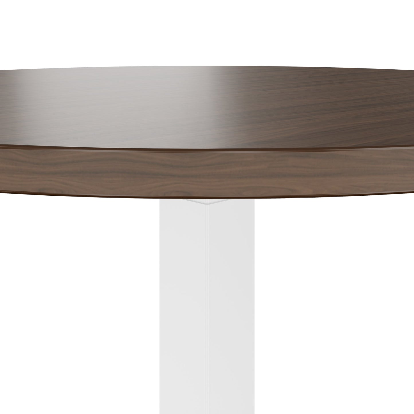 OPTIMA Up meeting table | Ø 800 mm, round, electrically height adjustable, walnut