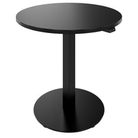 OPTIMA Up meeting table | Ø 800 mm, round, electrically height adjustable, black