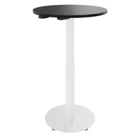 OPTIMA Up meeting table | Ø 800 mm, round, electrically height adjustable, black