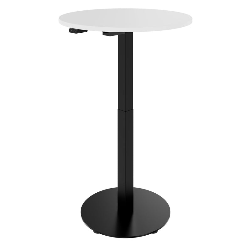 OPTIMA UP Meeting Table | Ø 800 mm, round, electrically height-adjustable, white  - 4 Main Image