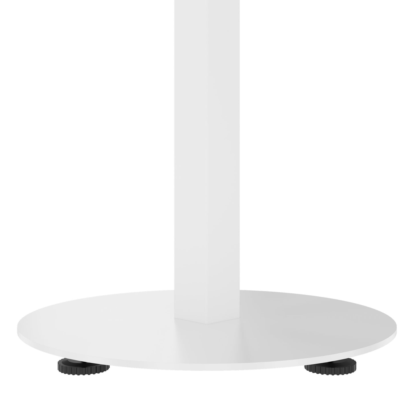 OPTIMA Table de la réunion vers le haut | Ø 800 mm, rond, réglable à hauteur électrique, blanc