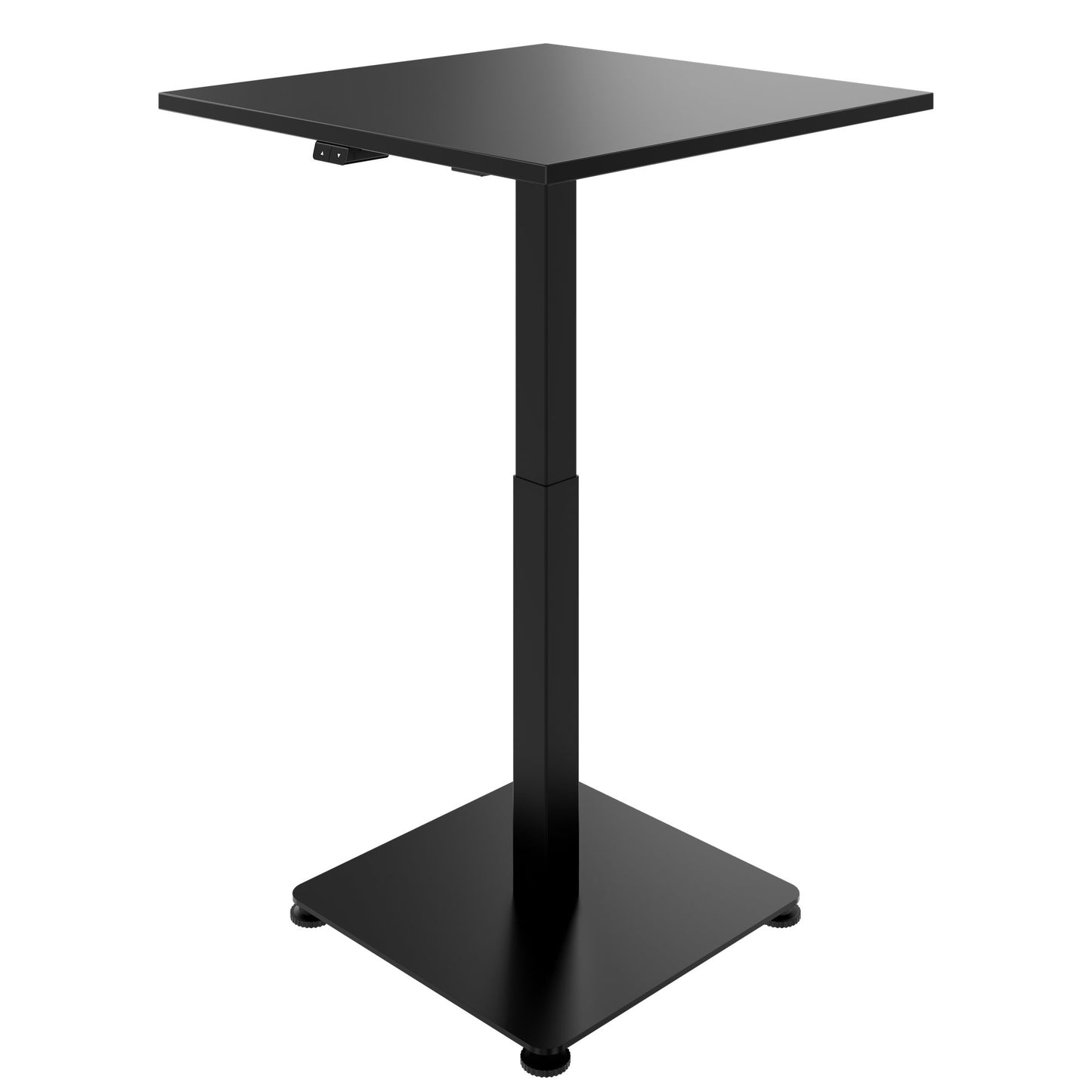 OPTIMA Up meeting table | 800 x 800 mm, electrically height adjustable, black