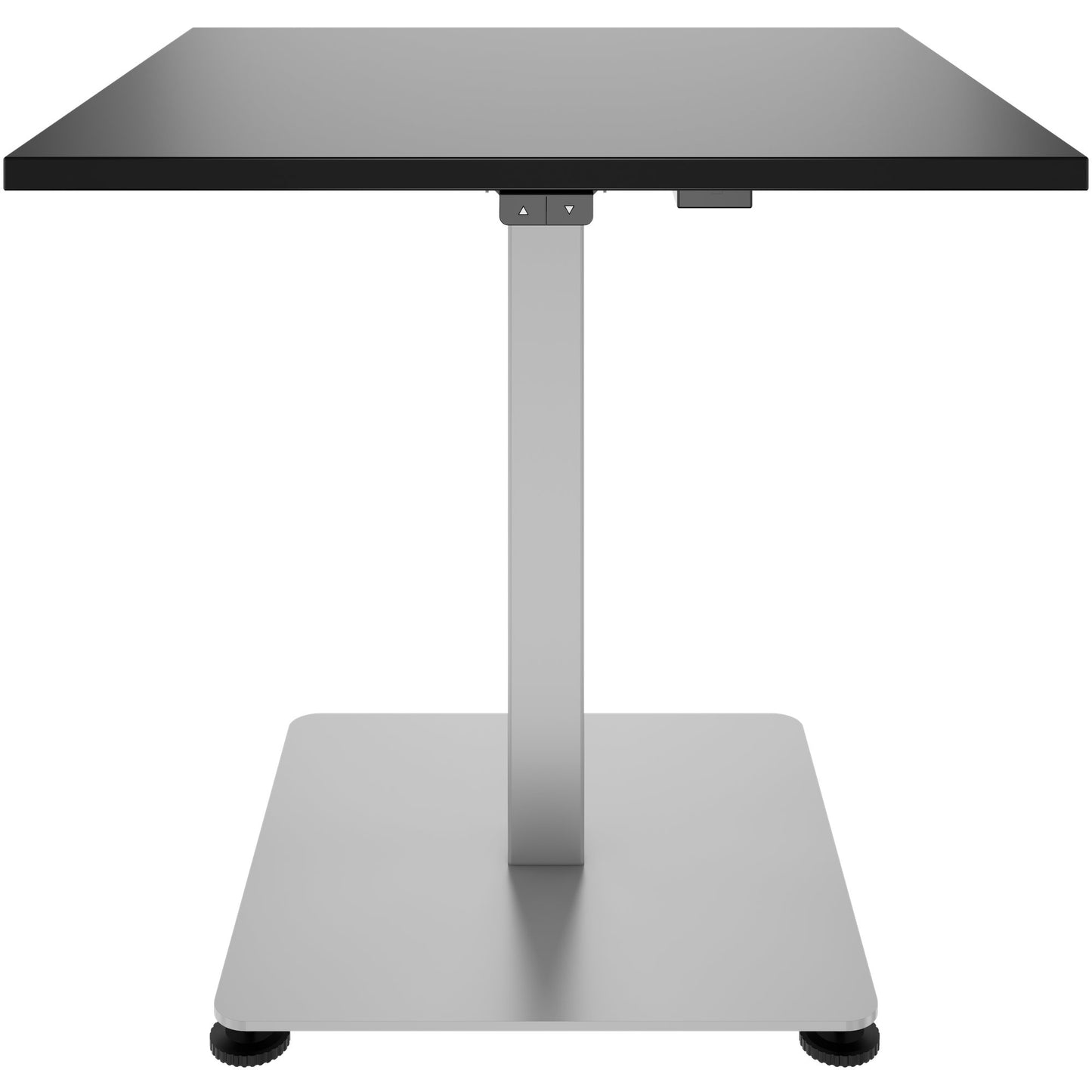 OPTIMA Up meeting table | 800 x 800 mm, electrically height adjustable, black