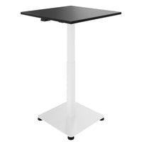 OPTIMA Up meeting table | 800 x 800 mm, electrically height adjustable, black