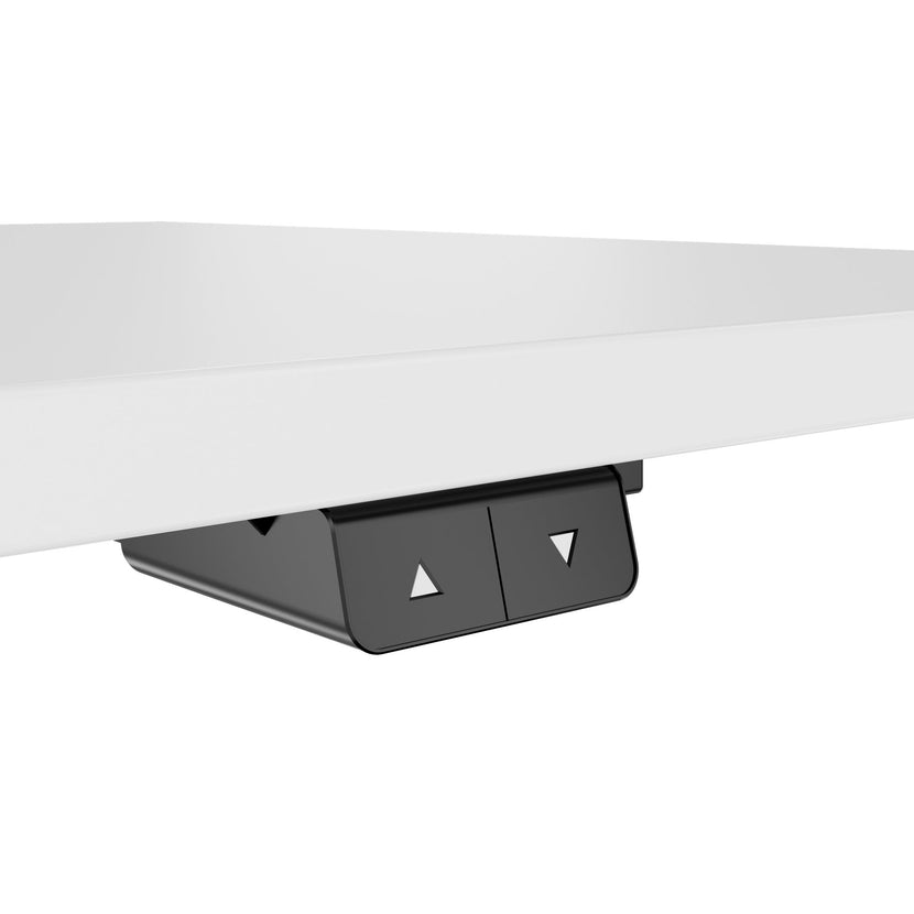 OPTIMA Tabella delle riunioni su | 800 x 800 mm, regolabile in altezza elettricamente, bianco