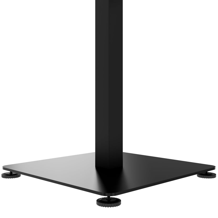 OPTIMA Tabella delle riunioni su | 800 x 800 mm, regolabile in altezza elettricamente, bianco